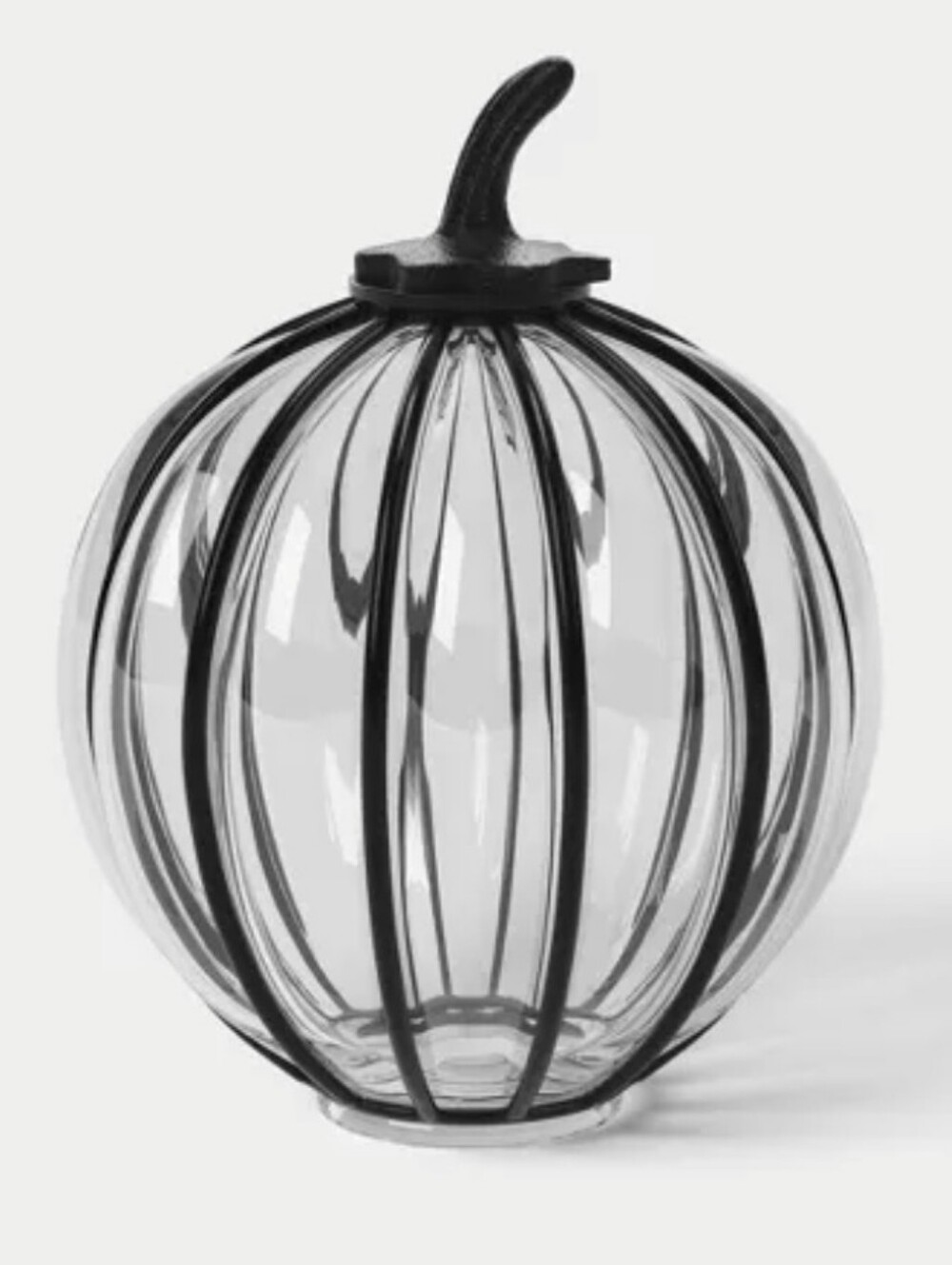 NEW Threshold Small Metal and Glass Halloween Pumpkin